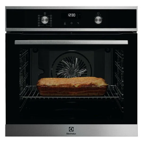 9 Function Pyrolytic Black Turbo Oven 72Lt