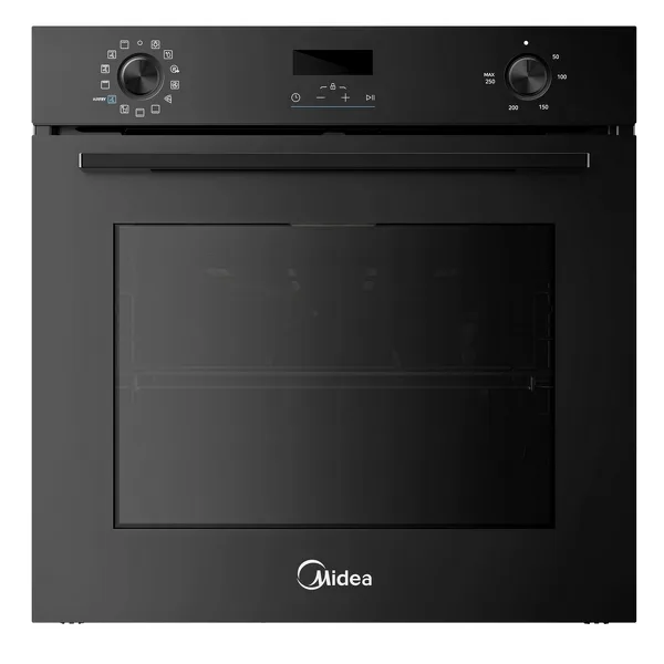 9 Program Black Turbo Oven 72 Lt